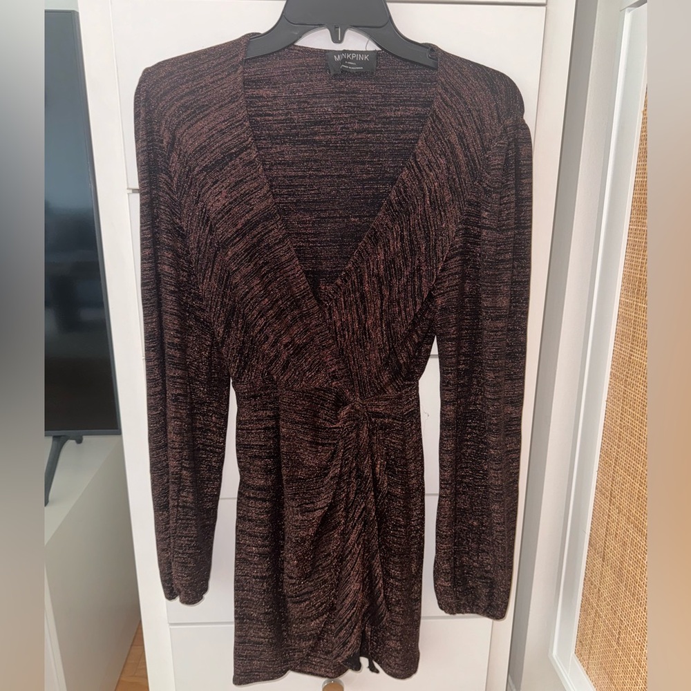 Mink Pink Black and Brown Women's Dress